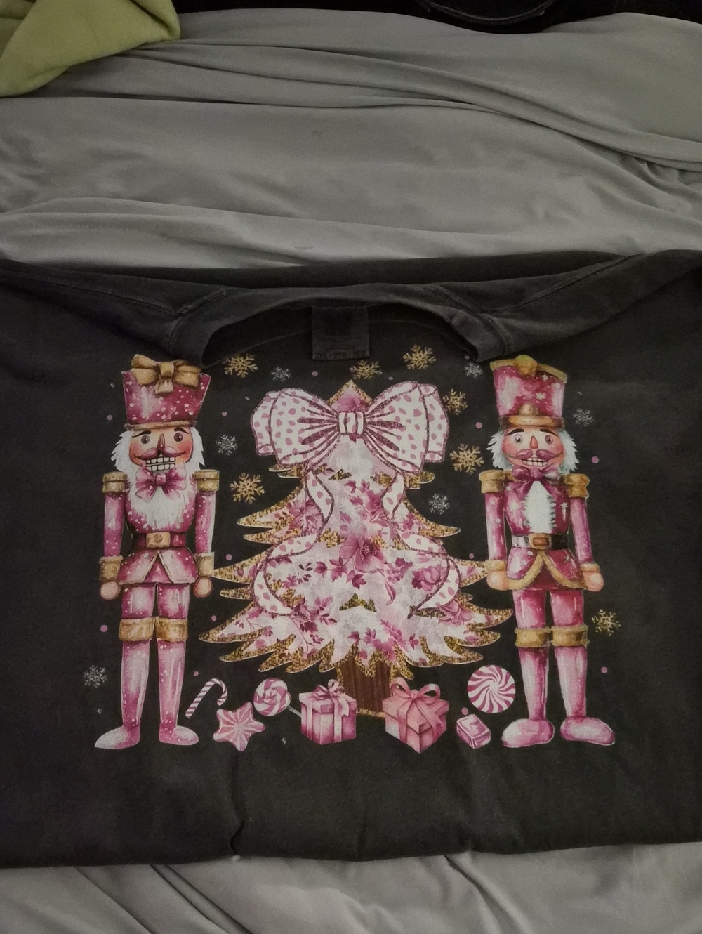 Comfort Colors Pink Nutcracker Christmas Short Sleeve Tee